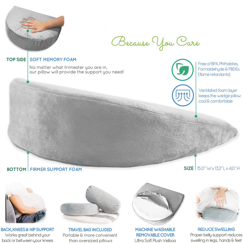 memory foam bed wedge pillow