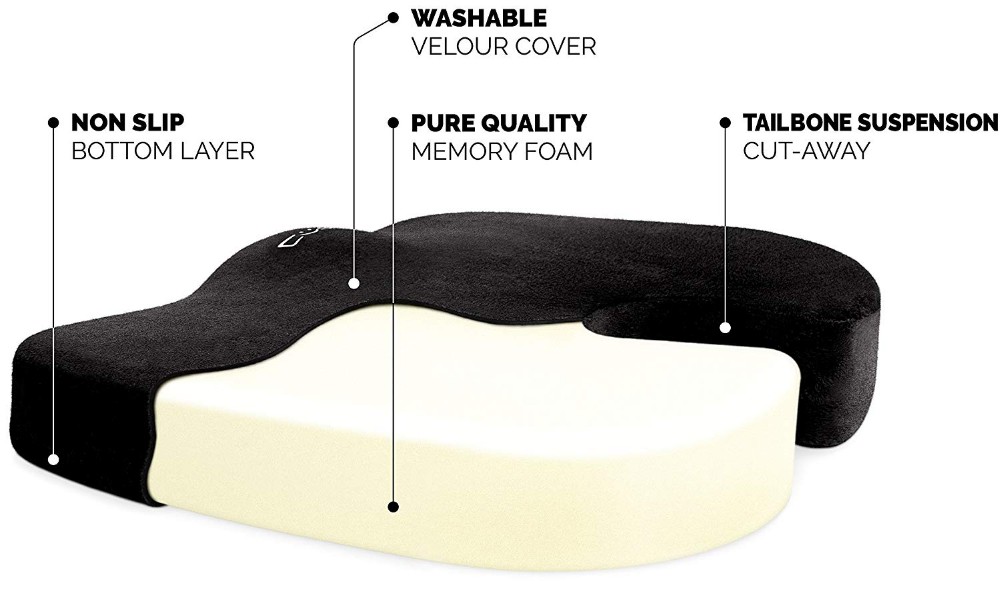 Memory Foam Car Seat Cushion officechair Swivel Seat Seat Cushion Pillow