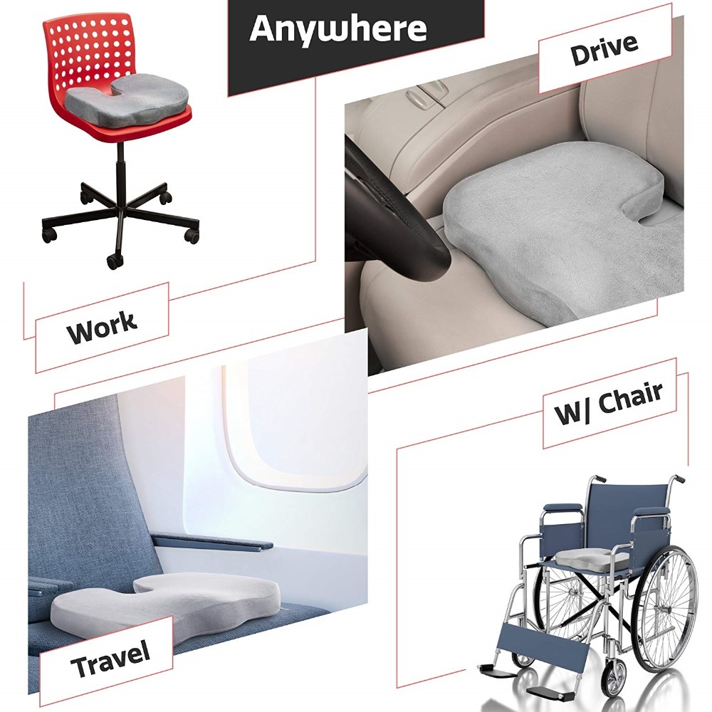 Best Sale Anti Hemorrhoid Memory Foam Drivers Seat Cushion For Car Truck