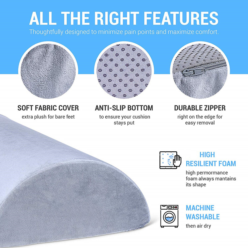 D shape footrest pillow 22