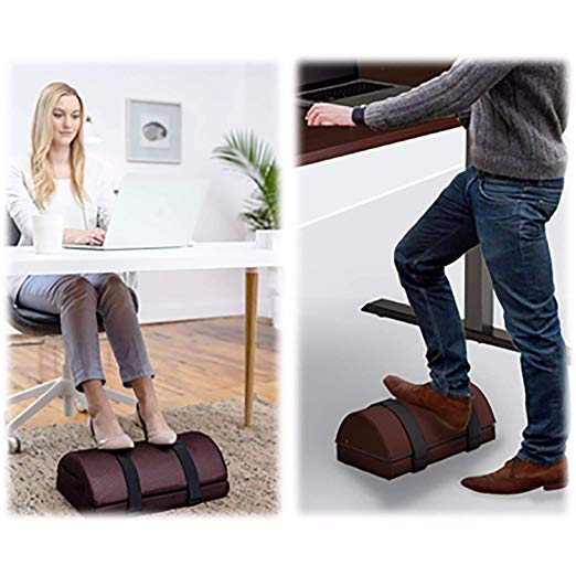 Adjustable Non-Slip Ergonomic Multifunctional Firm Memory Foam Half-Cylinde Foot Rest Cushion Pillow For Home and Office