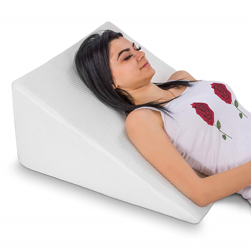 Wholesale Bed Wedge Pillow With Memory Foam Top By Cushy Form - Best For Sleeping