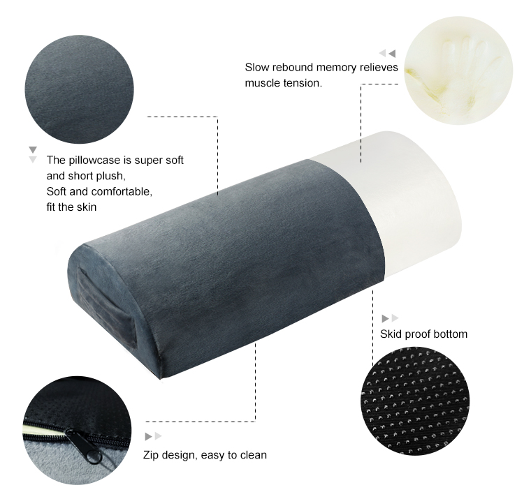 Amazon Hot Selling Supports Back Head Leg Knee Pain Relief Bed Chair Seat Foot Rest Under Desk Memory Foam Pillow Cushion