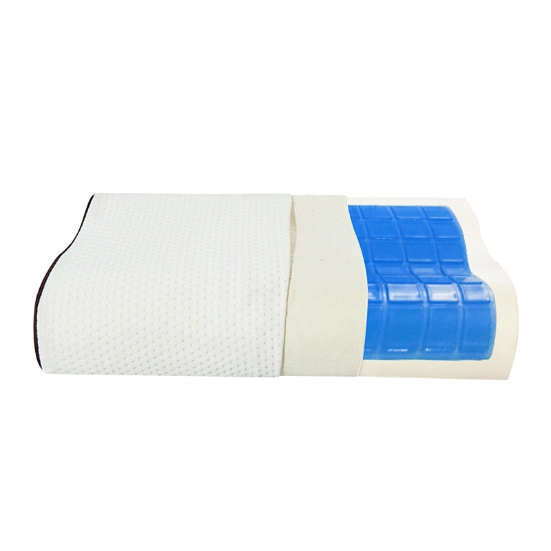 Healthy Breathable Headrest Neck Pillow 2020 High Quality Wave Shape Cool Gel Pillow Promote Sleep Memory Form Neck Pillow
