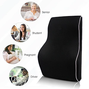 Wholesale  Memory Foam Breathable car back support lumbar cushion for chairs