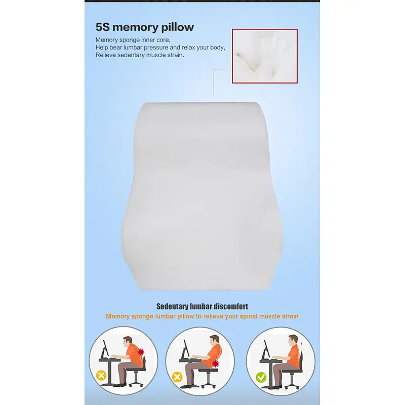 Most Comfort Ergonomic Big Size Memory Foam Car Seat Cushion to make long driving Coccyx, Lumbar, Back pain-free