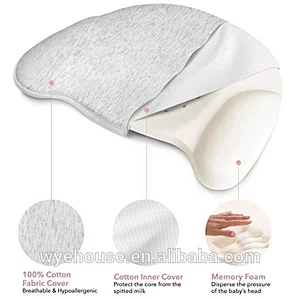 Baby Head Shaping Pillow for Newborns Premium Memory Foam