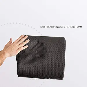 Square Bus Driver Seat Cushion Lumbar Sciatica  Memory Foam Lumbar Back Support Cushion For Office Chair