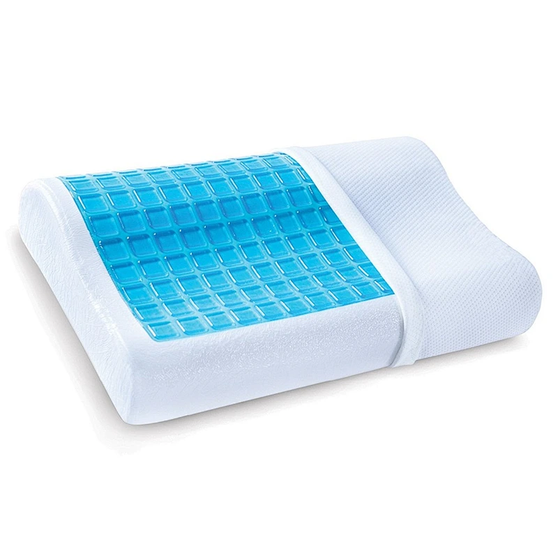 Hypoallergenic Anti Snoring Queen Shredded Memory Foam Cooling Gel Bed Pillow