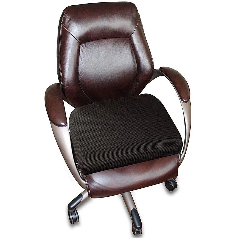 Large Seat Cushion with Carry Handle and Anti Slip Bottom Gives Relief from Back Pain