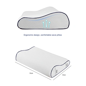 Chinese Wave Shaped Pillow Baby Head Pillow Speaker Yoga Cushion Sleeping Bus Foam Generation cushion Foam Fluffy Pillows