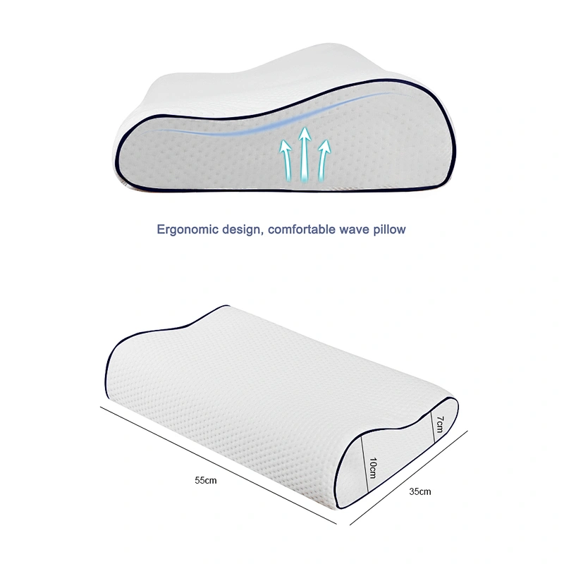 Chinese Wave Shaped Pillow Baby Head Pillow Speaker Yoga Cushion Sleeping Bus Foam Generation cushion Foam Fluffy Pillows
