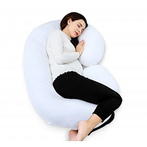 C Shape Full Body Pregnancy Pillow Long Shape Nursing Cozy Bump For Maternity With Pvc Bag