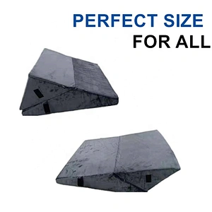 Hot Sale Folding Triangle Memory Foam Incline Cushion Comfort Bed Sex Wedge Pillow for Back, Legs, Reading, Support