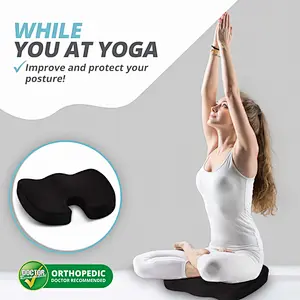 Hot Sale Hemorrhoid Pillow Blood Circulation Silicone Cooling Coccyx Orthopedic Memory Foam Car Gel Seat Cushion
