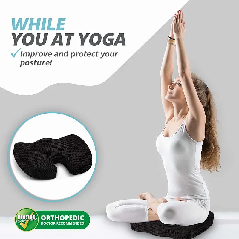 Hot Sale Hemorrhoid Pillow Blood Circulation Silicone Cooling Coccyx Orthopedic Memory Foam Car Gel Seat Cushion