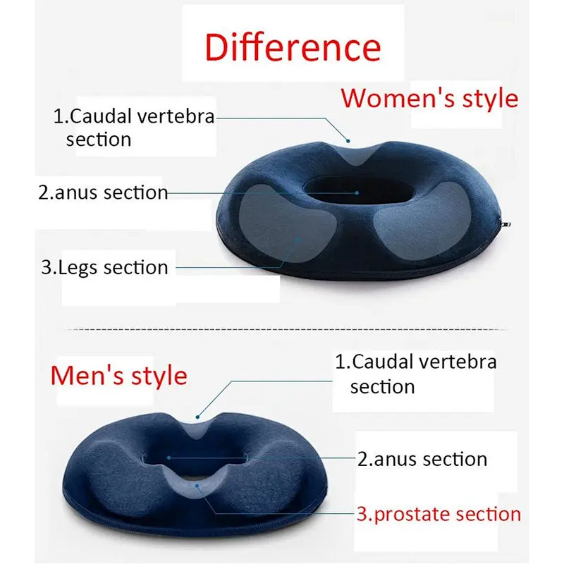Factory Supply Donut Pregnancy Tailbone Seating Cushion,Comfort Therapy Memory Foam Donut Seating Cushion