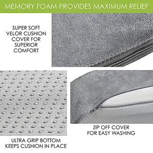 Seat Cushion for Office Chair, Wheelchair Seat Cushion Pad Memory Foam Extra Large Thick Chair Cushion