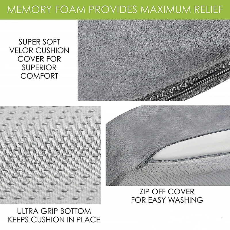 Seat Cushion for Office Chair, Wheelchair Seat Cushion Pad Memory Foam Extra Large Thick Chair Cushion