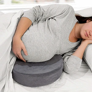 Semi-Circle Wedge Pregnancy Pillow Black And White Striped Sofa Images Floor Pillow Viscoelastic Baby Nursing Pillow