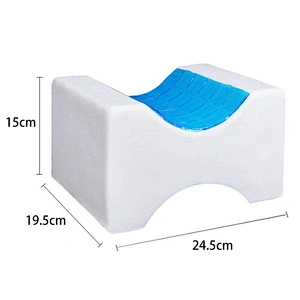 Memory Foam Orthopedic Cool Gel Knee Pillow for Side Sleeper cooling