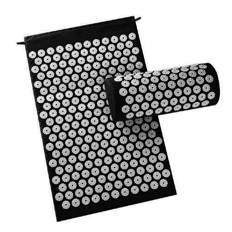 Best Accupressure Mat Yoga Pillow Masajeador De Pies Agujas Acupuntura Acupressure Slipper Butt Padding Cubierto De Bambu