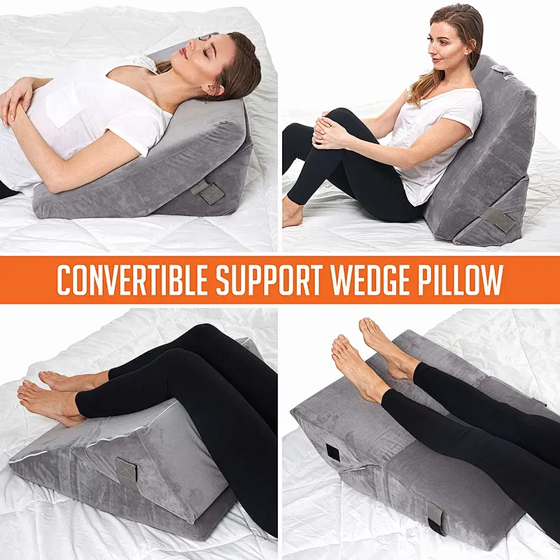 Triangle Shaped Adjustable  Sex Bed Wedge Cushion For Leg Eveluation Back Rest Pillow