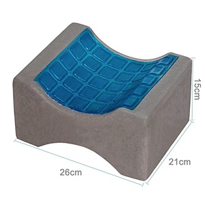 100% Comfortable Bamboo Charcoal Cooling Gel Orthopedic Memory Foam Knee Leg Support Rest Pillow for Sleeping