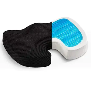 Hot Sale Hemorrhoid Pillow Blood Circulation Silicone Cooling Coccyx Orthopedic Memory Foam Car Gel Seat Cushion