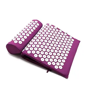 Hot Selling Relieve Back Body Pain Spike Massage Yoga acupressure mat and pillow set