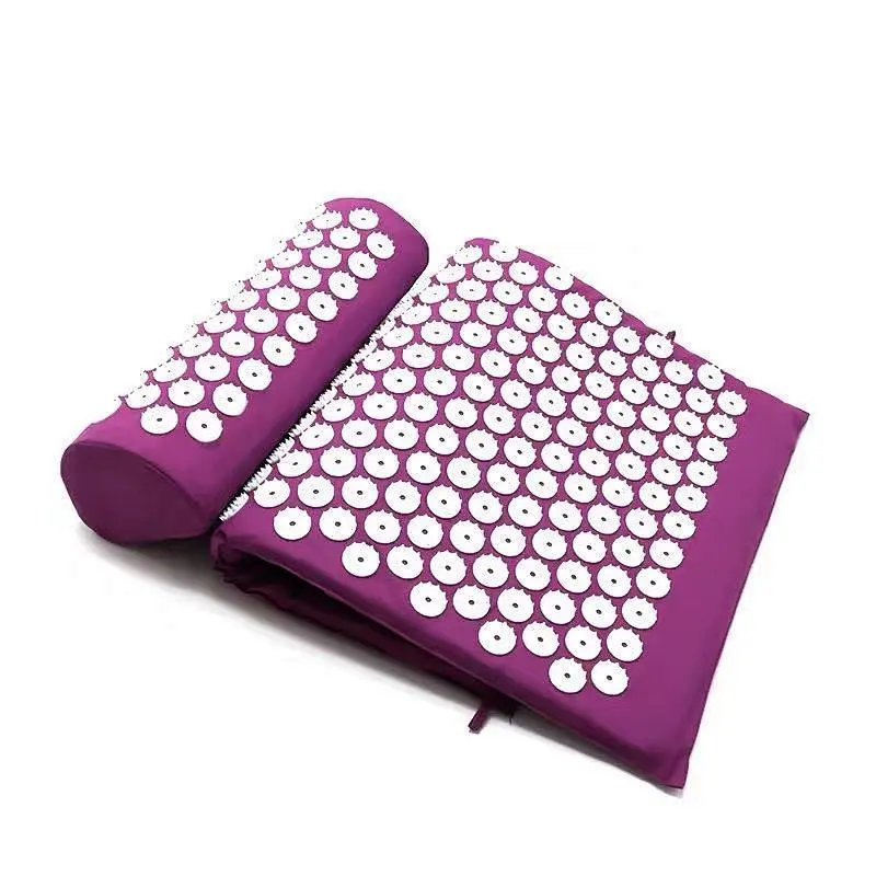 Hot Selling Relieve Back Body Pain Spike Massage Yoga acupressure mat and pillow set