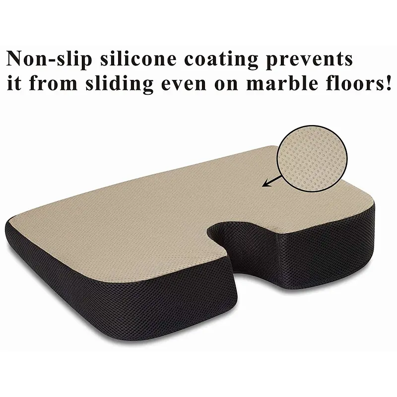 2019 Relieve Fatigue Coccyx Pain Alleviate Memory Foam Ergonomic Seat Cushion