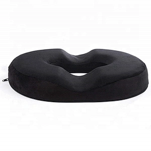 Donut Seat Cushion Chair, Seat Cushion Round Coccyx Orthopedic Memory Foam Seat Cushion with Anti-slip Bottom