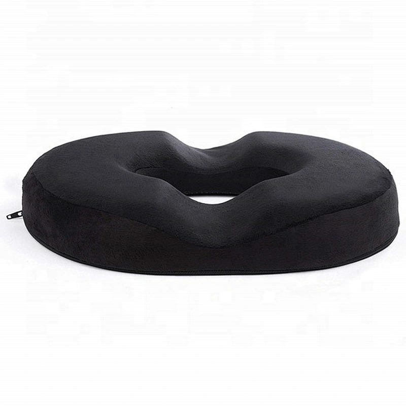Donut Seat Cushion Chair, Seat Cushion Round Coccyx Orthopedic Memory Foam Seat Cushion with Anti-slip Bottom