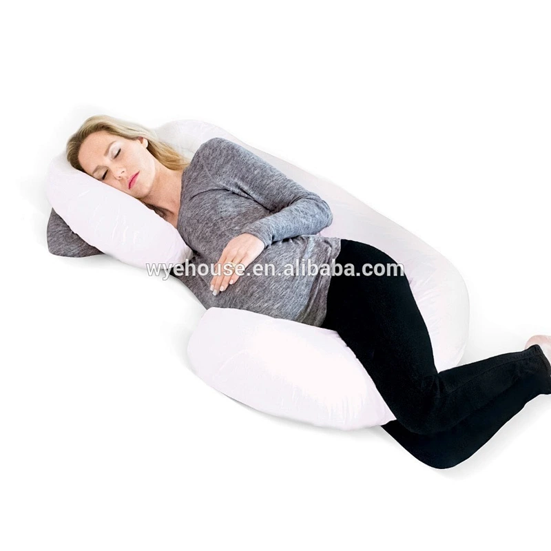 Coccyx Orthopedic Maternity & Nursing Support Cushion with Washable Cover---- Pregnancy Pillow C Shape