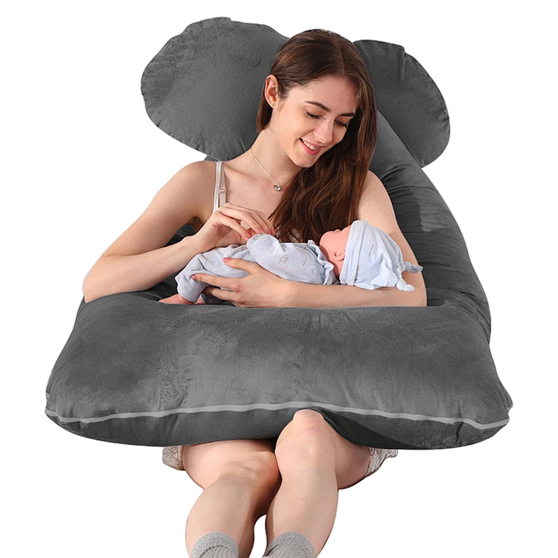 OEM Nursing Pregnancy Small Pillow Soft Foldable Maternity Baby Nursing Pillow Comfort U Total Body Support Pillow