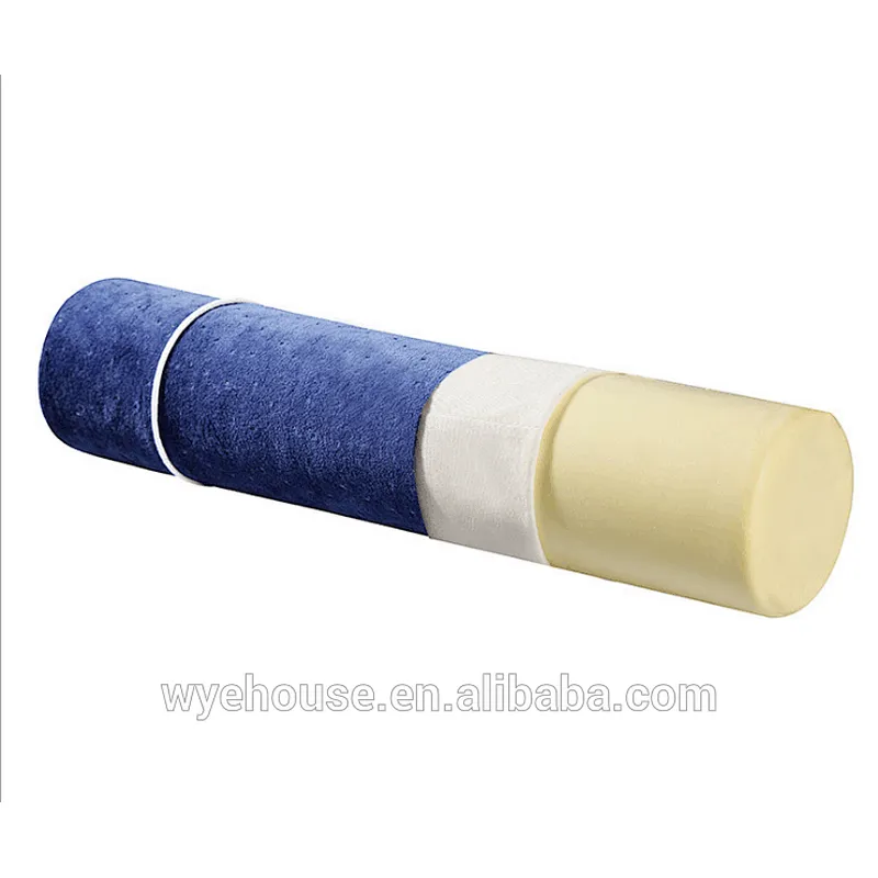 Comfort Memory Foam Neck Roll Pillow Lightweight Round Cervical Support Pillow for Spine and Neck Back Support