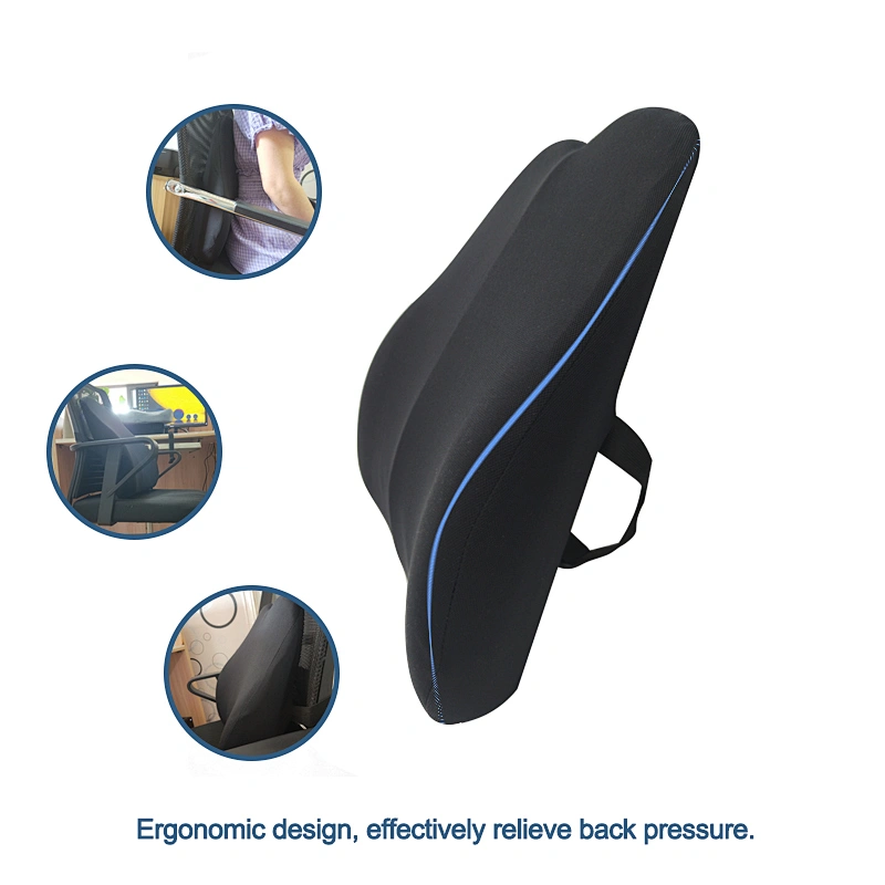 Double Wing Design Adjustable Back Lumbar Support Office Chair Cushion Seat And Booty Posture Wor