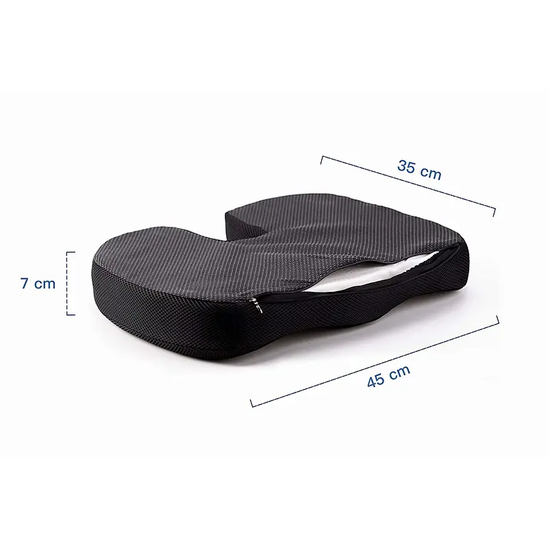 Premium Seat Cushion Non Slip Orthopedic 100% Memory Foam Coccyx Cushion for Tailbone Pain  Cushion for Office Chair