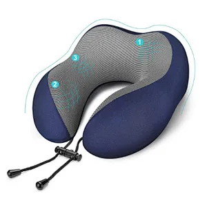 100% Soft Grade Memory Foam - Space Saver - Provides Exceptional Neck Support - Perfect for Flights & Road Trips