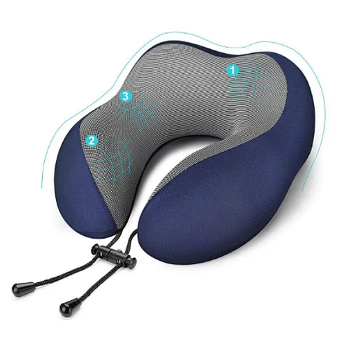 100% Soft Grade Memory Foam - Space Saver - Provides Exceptional Neck Support - Perfect for Flights & Road Trips