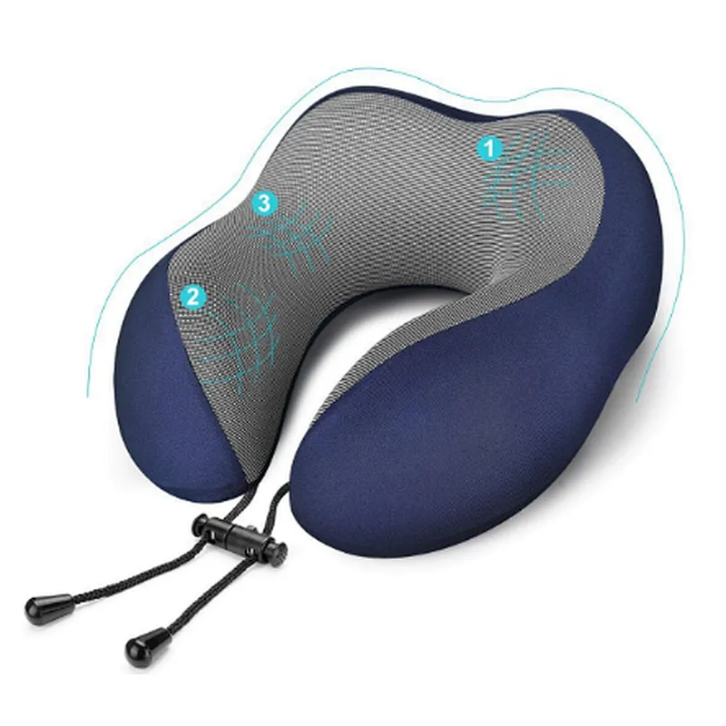 100% Soft Grade Memory Foam - Space Saver - Provides Exceptional Neck Support - Perfect for Flights & Road Trips