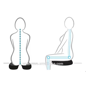 Coccyx Orthopedic Memory Foam Gel Seat Cushion gel enhanced memory foam orthopedic seat cushion shiatsu seat massage cushion