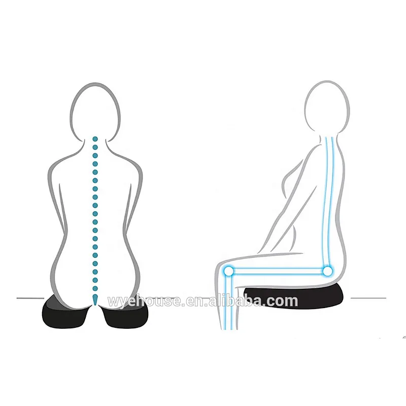 Coccyx Orthopedic Memory Foam Gel Seat Cushion gel enhanced memory foam orthopedic seat cushion shiatsu seat massage cushion