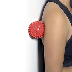 Red Muscles Recovery Spikey Massage Ball,Feet Back Neck Hands Yoga Plantar Fasciitis Muscle Soreness Spiky Body Massager Ball