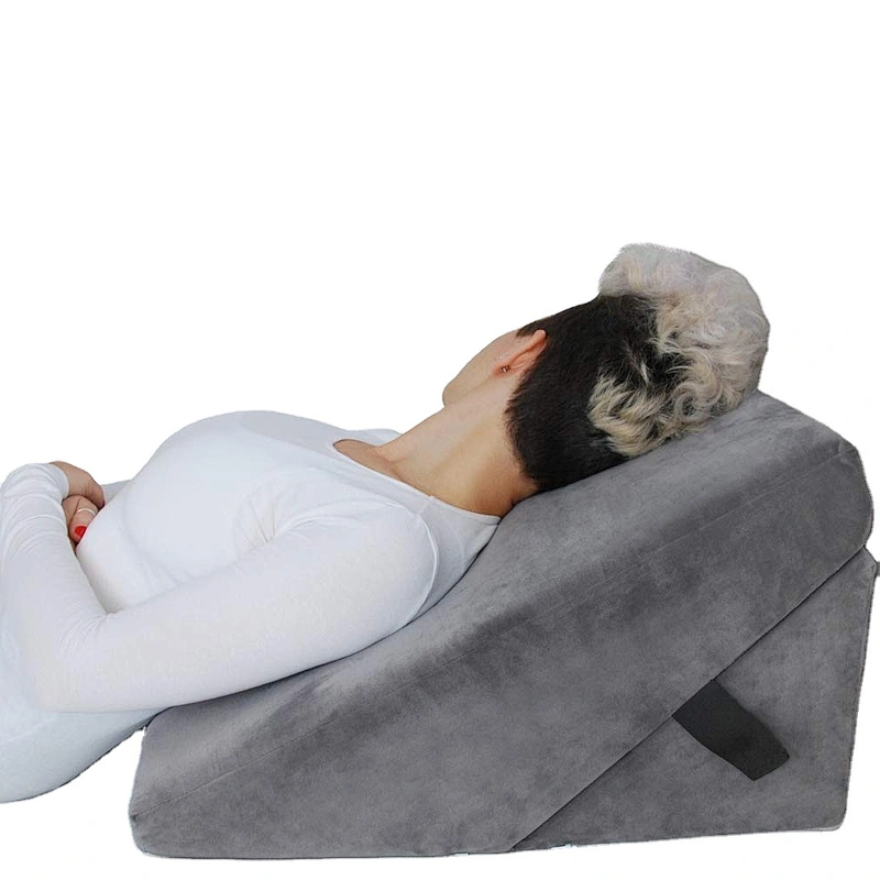 Back reading wedge bed pillow, Memory Foam Anti Snoring Wedge Bed Pillow, Triangle Bed Wedge Pillow