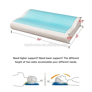 Memory foam Pillow Cool Gel Pillow for Neck Support, Hypoallergenic Neck Pillow for Sleeping
