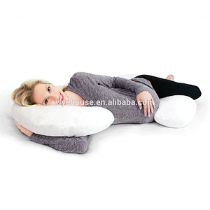 Coccyx Orthopedic Maternity & Nursing Support Cushion with Washable Cover---- Pregnancy Pillow C Shape