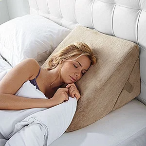 Back reading wedge bed pillow, Memory Foam Anti Snoring Wedge Bed Pillow, Triangle Bed Wedge Pillow