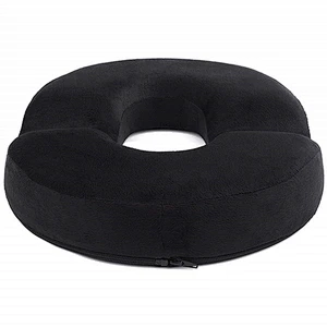 Donut Seat Cushion Chair, Seat Cushion Round Coccyx Orthopedic Memory Foam Seat Cushion with Anti-slip Bottom